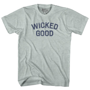 Wicked Good Adult Tri-Blend T-shirt - Athletic Cool Grey