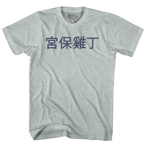 Kung Pao Chicken In Chinese Adult Tri-Blend T-shirt - Athletic Cool Grey Kung Pao Chicken In Chinese Adult Tri-Blend T-shirt - Athletic Cool Grey