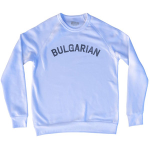 Bulgarian Adult Tri-Blend Sweatshirt - White