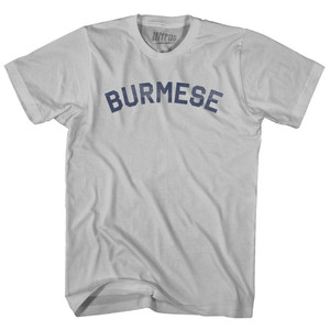 Burmese Adult Cotton T-shirt - Cool Grey