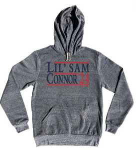 ADULT LARGE- Lil' Sam Connor 24- Athletic Grey- Final Sale Z11