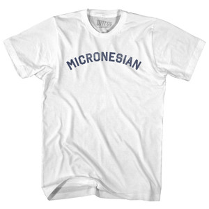 Micronesian Womens Cotton Junior Cut T-Shirt - White