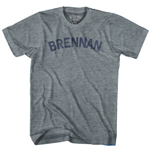 BRENNAN Womens Tri-Blend Junior Cut T-Shirt - Athletic Grey