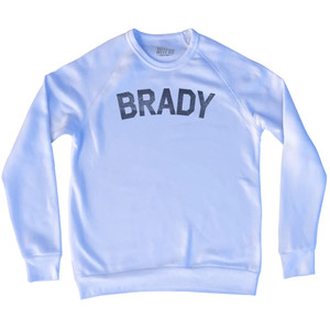 BRADY Adult Tri-Blend Sweatshirt - White