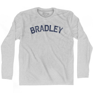 BRADLEY Adult Cotton Long Sleeve T-shirt - Grey Heather