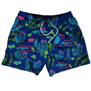 Billy Hoyle Blue 5" Inseam Swim Shorts - Blue