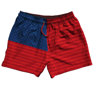 Olympiads Swim Shorts 5" - Red White and Blue