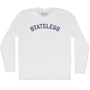 Stateless Adult Cotton Long Sleeve T-shirt - White