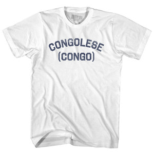 Congolese (Congo) Youth Cotton T-shirt - White