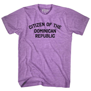 Citizen Of The Dominican Republic Adult Tri-Blend T-shirt - Athletic Purple Citizen Of The Dominican Republic Adult Tri-Blend T-shirt - Athletic Purple