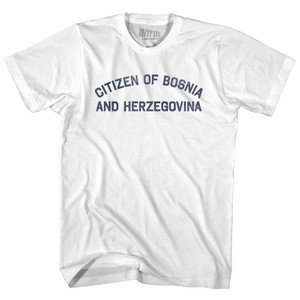 Citizen Of Bosnia And Herzegovina Youth Cotton T-shirt - White Citizen Of Bosnia And Herzegovina Youth Cotton T-shirt - White
