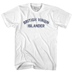 British Virgin Islander Youth Cotton T-shirt - White British Virgin Islander Youth Cotton T-shirt - White