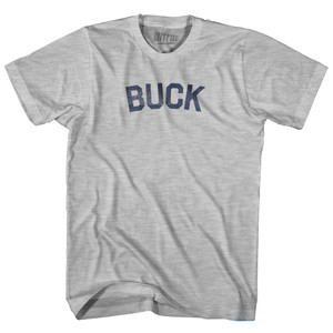BUCK Womens Cotton Junior Cut T-Shirt - Grey Heather