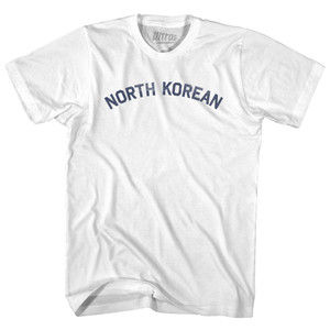 North Korean Womens Cotton Junior Cut T-Shirt - White