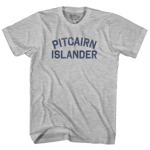 Pitcairn Islander Womens Cotton Junior Cut T-Shirt - Grey Heather Pitcairn Islander Womens Cotton Junior Cut T-Shirt - Grey Heather