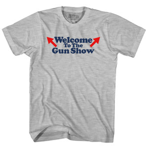 Welcome To The Gun Dhow Womens Cotton Junior Cut T-Shirt Grey Heather Welcome To The Gun Dhow Womens Cotton Junior Cut T-Shirt Grey Heather