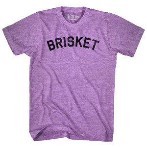 Brisket Adult Tri-Blend T-shirt - Athletic Purple