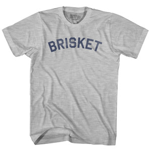 Brisket Adult Cotton T-shirt - Grey Heather