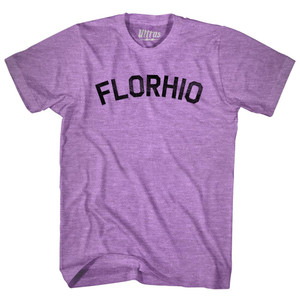 Florhio Florida And Ohio Merger Adult Tri-Blend T-shirt - Athletic Purple Florhio Florida And Ohio Merger Adult Tri-Blend T-shirt - Athletic Purple