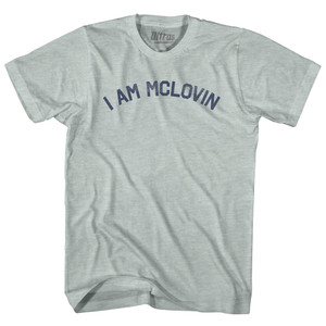 I AM MCLOVIN Adult Tri-Blend T-shirt - Athletic Cool Grey I AM MCLOVIN Adult Tri-Blend T-shirt - Athletic Cool Grey