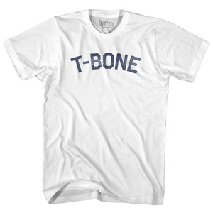 T-Bone Womens Cotton Junior Cut T-Shirt - White