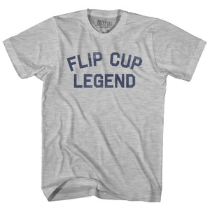 Flip Cup Legend Womens Cotton Junior Cut T-Shirt - Grey Heather