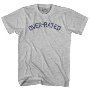 Over-Rated Adult Cotton T-shirt - Grey Heather