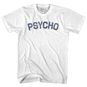 Psycho Womens Cotton Junior Cut T-Shirt - White