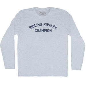 Sibling Rivalry Champion Adult Tri-Blend Long Sleeve T-shirt - Athletic White Sibling Rivalry Champion Adult Tri-Blend Long Sleeve T-shirt - Athletic White