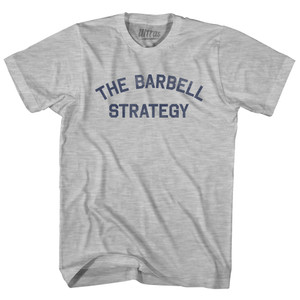 The Barbell Strategy Adult Cotton T-shirt - Grey Heather