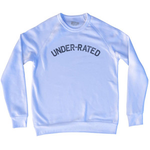 Under-Rated Adult Tri-Blend Sweatshirt - White