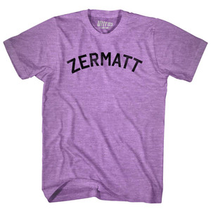 Zermatt Adult Tri-Blend T-shirt - Athletic Purple