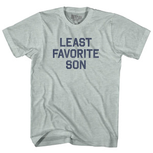 Least Favorite Son Adult Tri-Blend T-shirt - Athletic Cool Grey