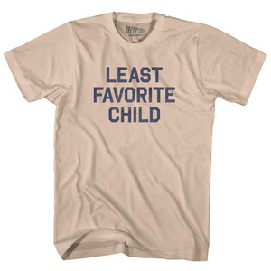 Least Favorite Child Adult Cotton T-shirt - Creme