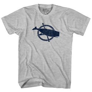 Nantucket Flag Adult Cotton T-shirt - Grey Heather