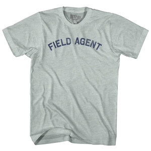 Field Agent Adult Tri-Blend T-shirt - Athletic Cool Grey