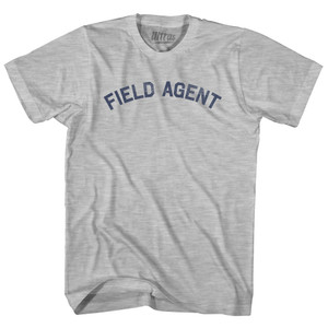 Field Agent Womens Cotton Junior Cut T-Shirt - Grey Heather