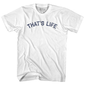 That's Life Womens Cotton Junior Cut T-Shirt - White