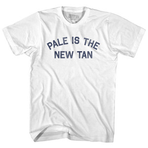 Pale Is The New Tan Womens Cotton Junior Cut T-Shirt - White