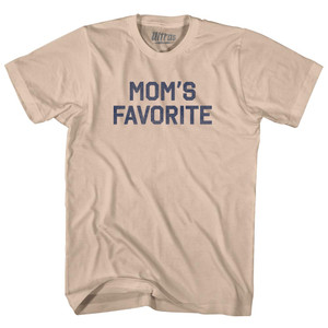 Mom's Favorite Adult Cotton T-shirt - Creme