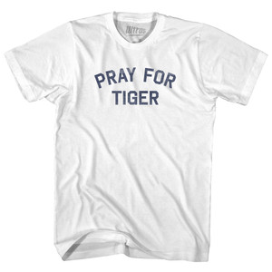 Pray For Tiger Womens Cotton Junior Cut T-Shirt - White