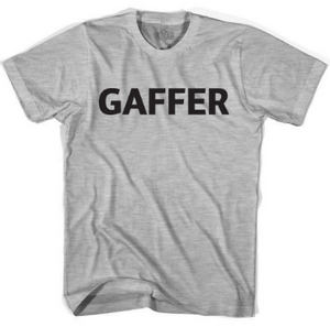 ADULT SMALL- GAFFER- Heather Grey T-shirt- Final Sale Z55