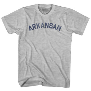 Arkansan Womens Cotton Junior Cut T-Shirt - Grey Heather