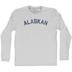 Alaskan Adult Cotton Long Sleeve T-shirt - Grey Heather