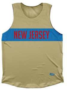 ADULT SMALL-New Jersey Finish Line Athletic Tank Top - Creme- Final Sale T2