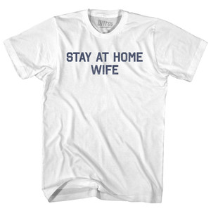 Stay At Home Wife Youth Cotton T-shirt - White