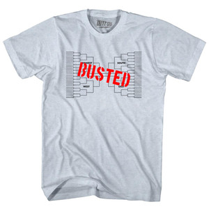 Busted Bracket Adult Tri-Blend T-shirt - Athletic White