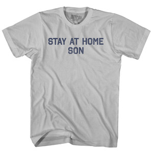 Stay At Home Son Adult Cotton T-shirt - Cool Grey Stay At Home Son Adult Cotton T-shirt - Cool Grey