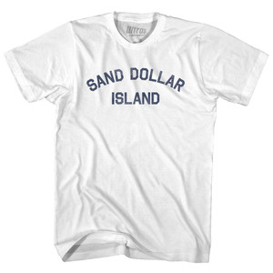Sand Dollar Island Adult Cotton T-shirt - White