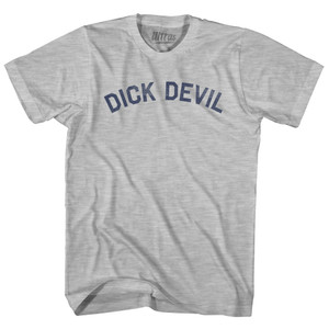 Dick Devil Adult Cotton T-shirt - Grey Heather